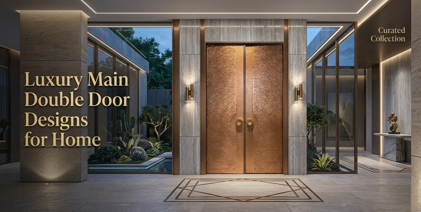 HOW TO CHOOSE THE LUXURY MAIN DOUBLE DOOR DESIGNS FOR HOME ENTRANCE